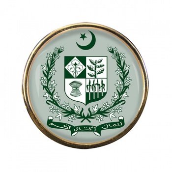 Pakistan Round Pin Badge