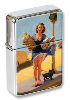 Panties Mishap Pin-up Girl Flip Top Lighter