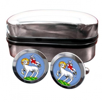 Paschal Lamb of God Round Cufflinks