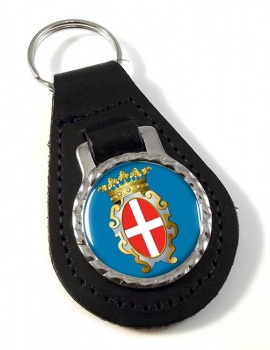 Pavia (Italy) Leather Key Fob