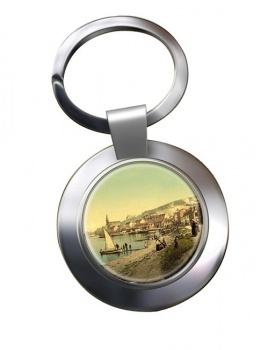 Port Bannatyne Isle of Bute Chrome Key Ring