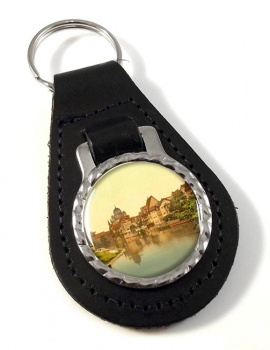 Pegnitz Synagogue Nuremberg Leather Key Fob