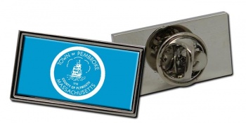 Pembroke MA Flag Pin Badge