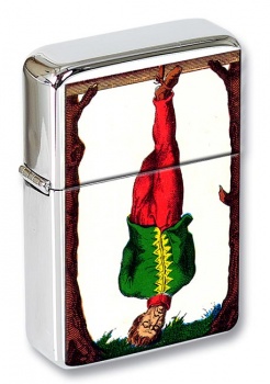 Le Pondu (The Hanged Man) Tarot Flip Top Lighter