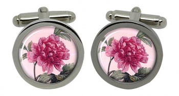 Peony Round Cufflinks