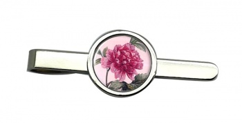 Peony Round Tie Clip