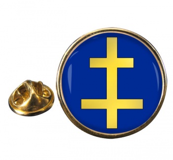 Perceptor Cross of Lorraine Round Pin Badge