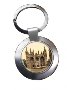 Peterborogh Cathedral Chrome Key Ring