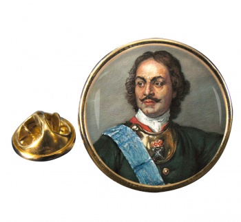 Peter the Great Round Pin Badge