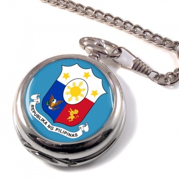 Philippines Pilipinas Crest Pocket Watch