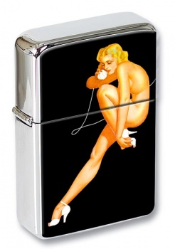 Pin-up Phone Girl Flip Top Lighter