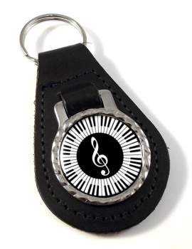 Piano Leather Key Fob