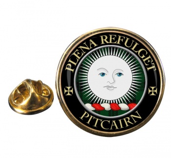 Pitcairn Scottish Clan Round Pin Badge