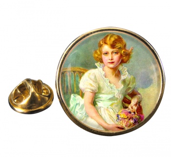 Princess Elizabeth Round Pin Badge