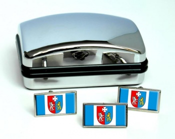 Podkarpackie (Poland) Flag Cufflink and Tie Pin Set