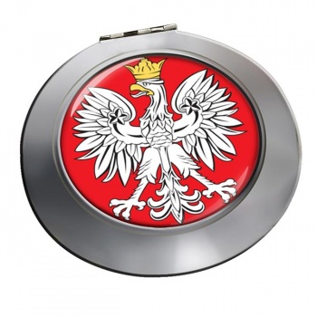 Poland Polska Round Mirror
