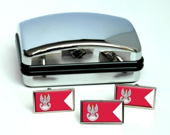 Wojska Lądowe (Polish Army) Rectangle Cufflink and Tie Pin Set