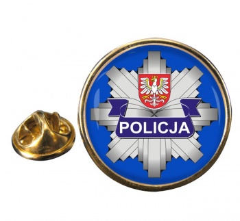 Policja Round Pin Badge