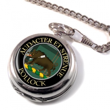 Pollock Scottish Clan Pocket Watch