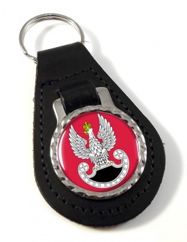 Wojska Specjalne (Polish Special Forces) Leather Key Fob