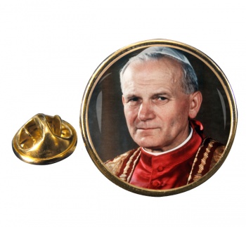Pope John-Paul II Round Pin Badge
