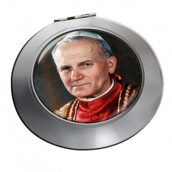 Pope John-Paul II Chrome Mirror
