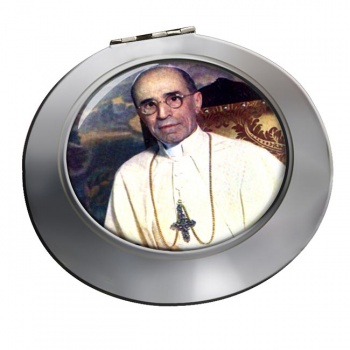 Pope Pius XII Chrome Mirror