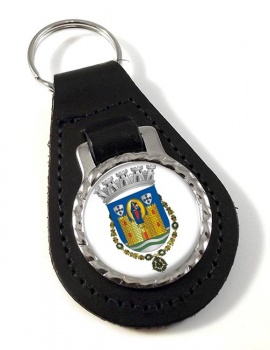 Porto (Portugal) Leather Key Fob