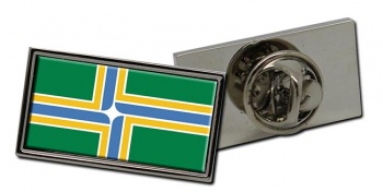 Portland OR Flag Pin Badge