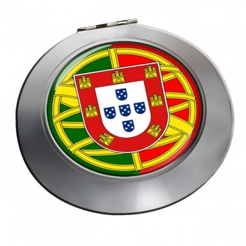 Brasao de armas de Portugal Round Mirror