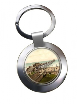 Portobello Pier Edinburghshire Chrome Key Ring
