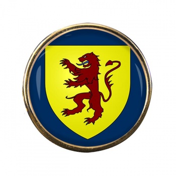 Powys Round Pin Badge