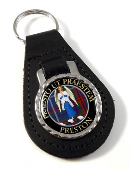 Preston Scottish Clan Leather Key Fob