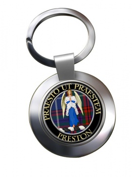 Preston Scottish Clan Chrome Key Ring