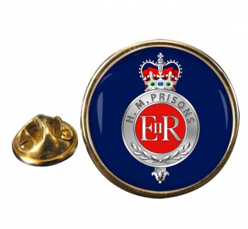 HM Prisons Round Pin Badge