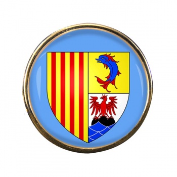 Provence-Alpes-Cote d'Azur (France) Round Pin Badge