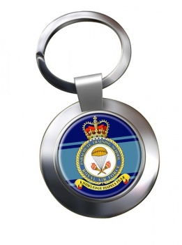 Parachute Training School (Royal Air Force) Chrome Key Ring