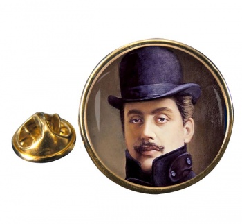 Puccini Round Pin Badge