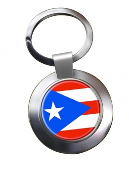 Puerto Rico Metal Key Ring