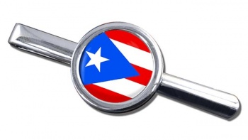 Puerto Rico Round Tie Clip