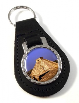 Pyramid Mexico Leather Key Fob