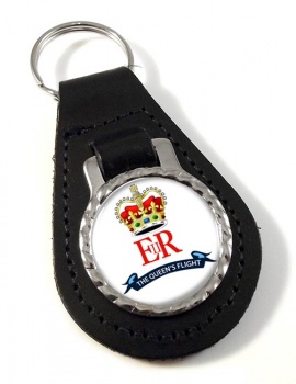 Queen's Flight (Royal Air Force) Leather Key Fob