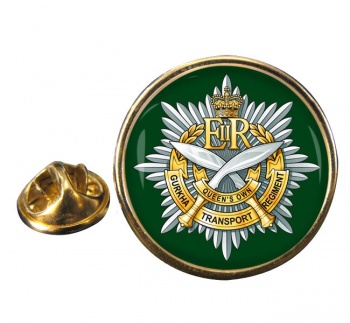 Queen's Own Gurkha Transport Regiment (British Army) Round Pin Badge