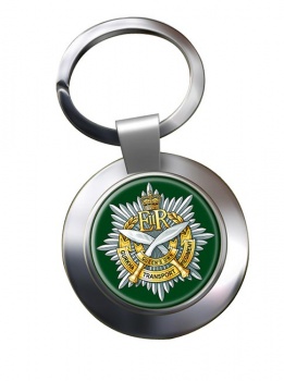 Queen's Own Gurkha Transport Regiment (British Army) Chrome Key Ring