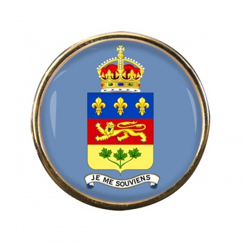 Quebec Province (Canada) Round Pin Badge