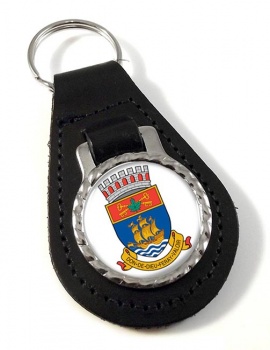 Quebec City (Canada) Leather Key Fob