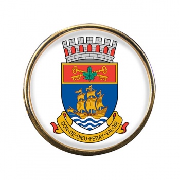 Quebec City (Canada) Round Pin Badge