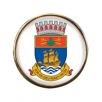 Quebec City (Canada) Round Pin Badge