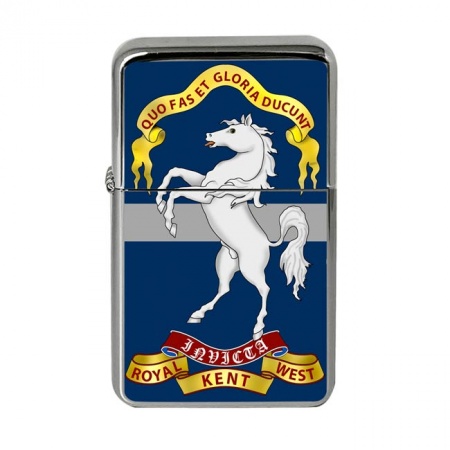 Queen's Own Royal West Kent Regiment, British Army Flip Top Lighter