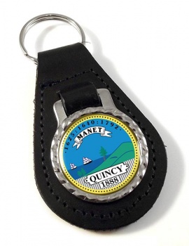 Quincy MA Leather Key Fob